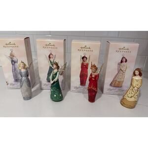 Lot 4 Hallmark Joyful Tidings Angel Keepsake Ornament 2005 Ariana Gilda … Etc
